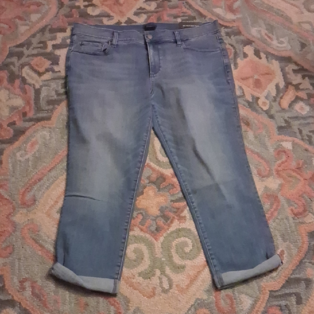 Ann Taylor Light Blue Cropped Jeans